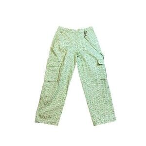 Ragged Priest Urban Outfitters Cargo Pants Womens Size Large 33x29 Green Daisies
